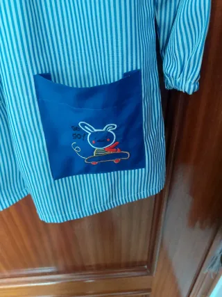 Bata infantil colegio rayas arcoíris