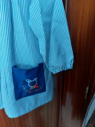 Bata infantil colegio rayas arcoíris