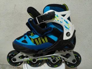 Patines Oxelo Azules y Negros Talla 35-38