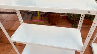 Estantería metálica blanca 5 baldas