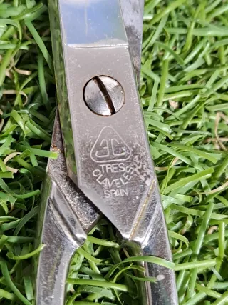 Forbici antiche con tre garofani