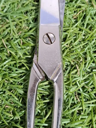 Forbici antiche con tre garofani