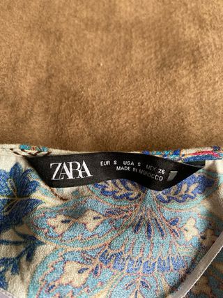 Blusa Zara Estampada Talla S