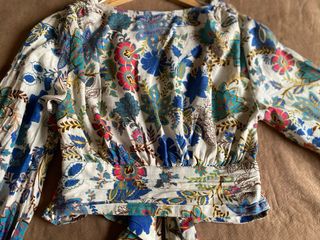 Blusa Zara Estampada Talla S