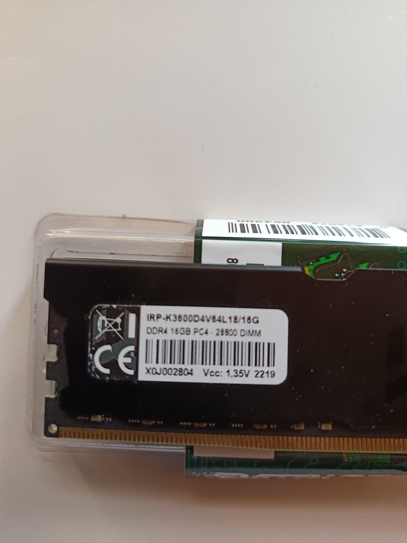 Memoria RAM IRM DDR4 16GB 3600Mhz afbeelding 2