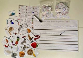 Montessori kit lectoescritura