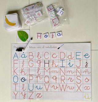 Montessori kit lectoescritura