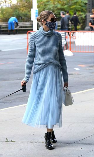 Conjunto Zara + H&M: Jersey gris y falda tul