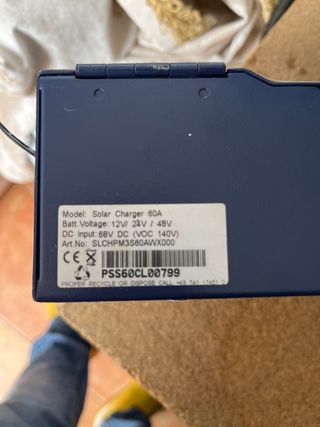 Regulador Solar Effekta 12V-48V 60 amperios