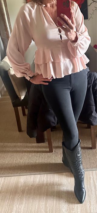 Blusa Zara volantes ZW collection