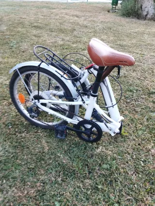 Bicicleta Plegable Blanca