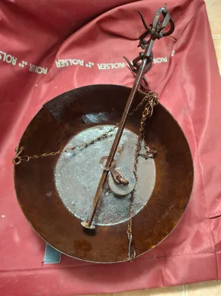 Balanza romana antigua de metal