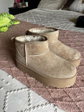 Botas Beige Pelo