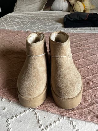 Botas Beige Pelo
