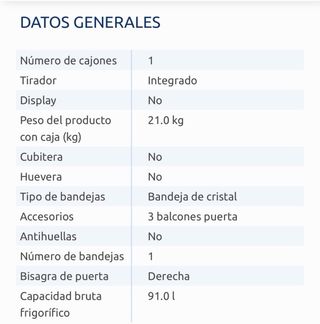 Nevera pequeña con congelador FrigeluX