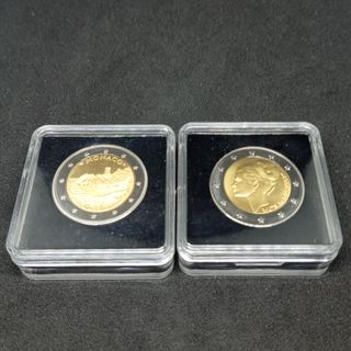 MÓNACO 2007 Y 2015 2 MONEDAS CONMEMORATIVAS DE 2€