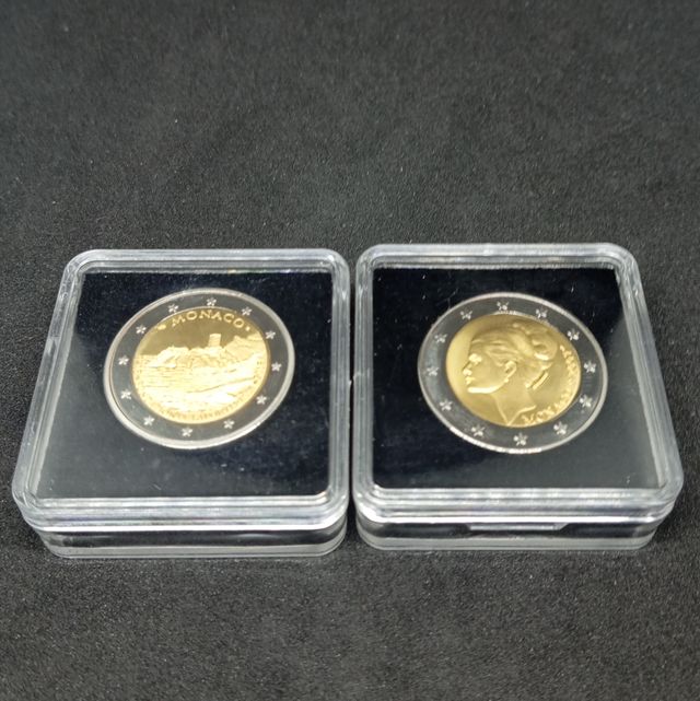 MÓNACO 2 MONEDAS CONMEMORATIVAS DE 2€ 2007 Y 2015