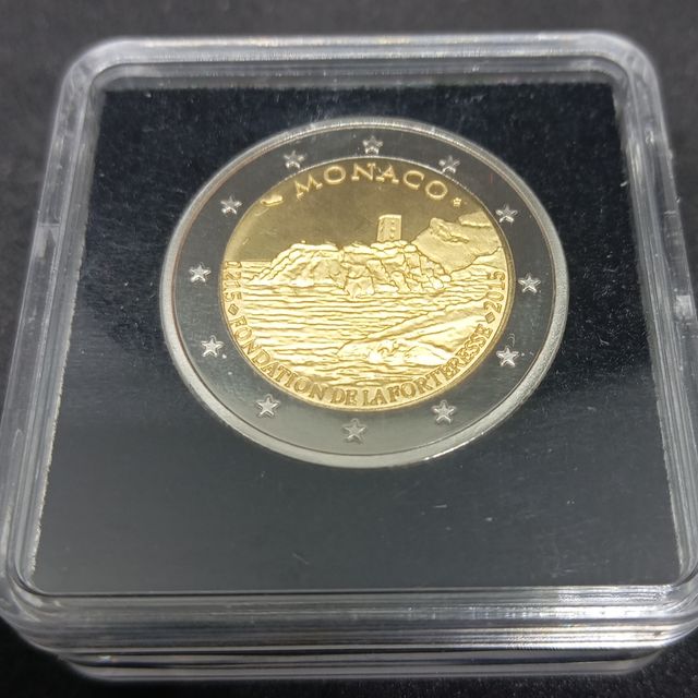 MÓNACO 2 MONEDAS CONMEMORATIVAS DE 2€ 2007 Y 2015