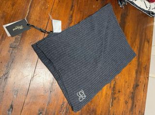 Sciarpa Blanca grigia con logo