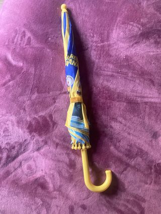 Paraguas infantil Minions azul y amarillo