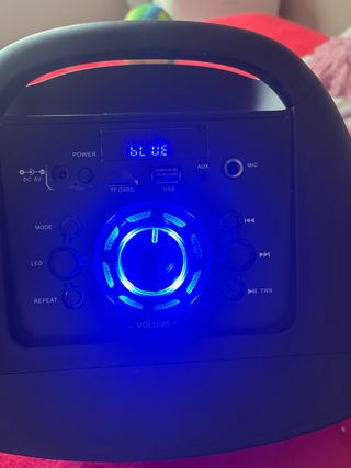 Altavoz Portátil Daewoo LED Azul
