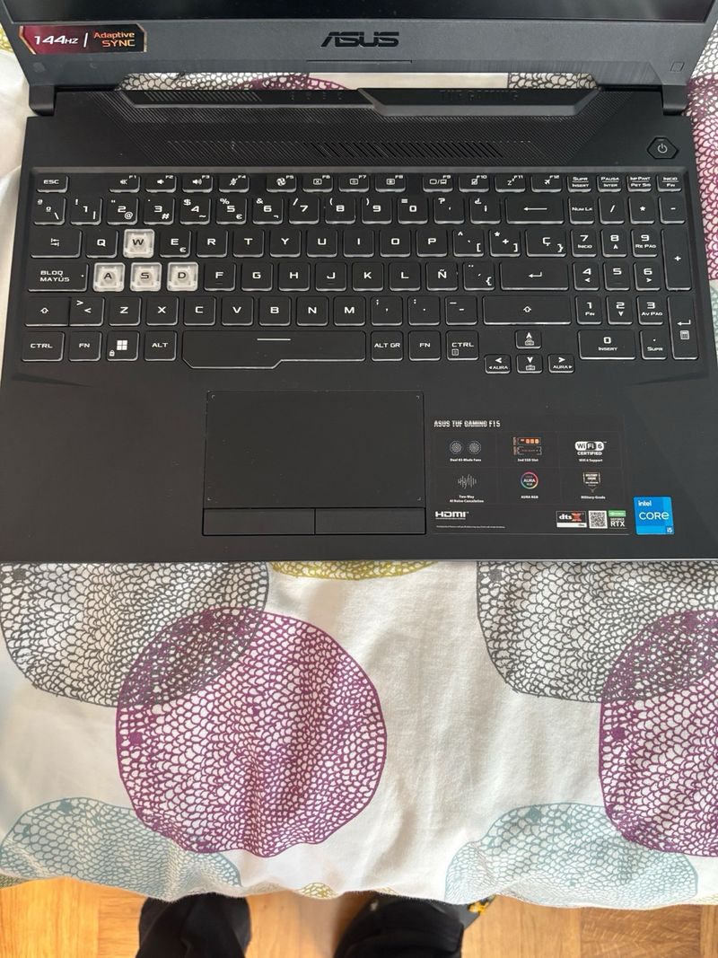Portátil Asus TUF Gaming F15 FX506HC con cargador. afbeelding 2