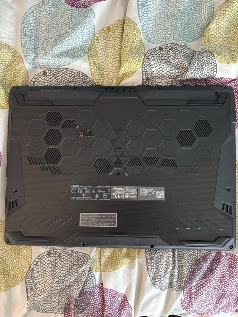 Portátil Asus TUF Gaming F15 FX506HC con cargador. afbeelding 3