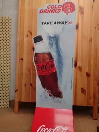 Cartel Coca-Cola Zero Frío Take Away
