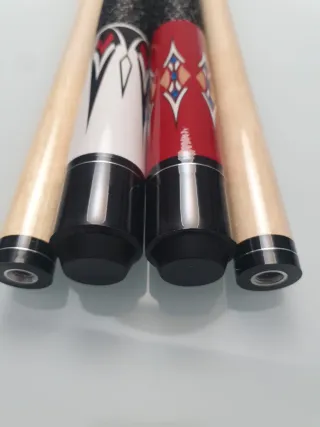 2 Tacos de Billar NUEVOS BOHEMIAN RED Y BLACK.