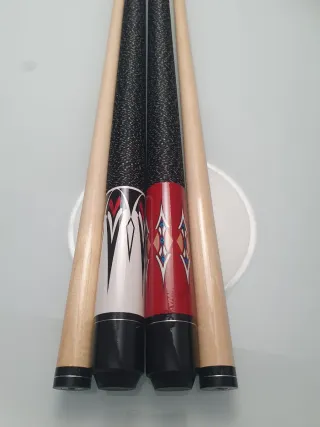 2 Tacos de Billar NUEVOS BOHEMIAN RED Y BLACK.