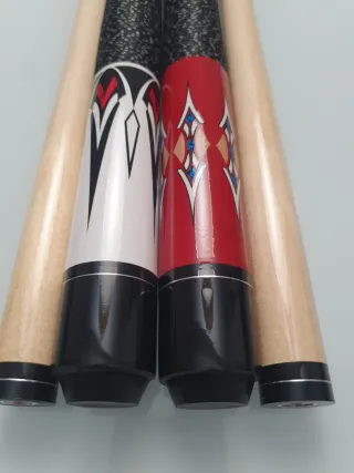 2 Tacos de Billar NUEVOS BOHEMIAN RED Y BLACK.