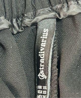 Stradivarius pantalones anchos negros  talla XS