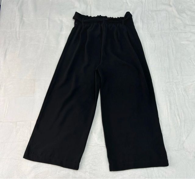 Stradivarius pantalones anchos negros talla XS