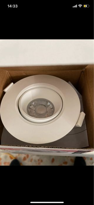 2 faretti LED 10W luce calda 3000K