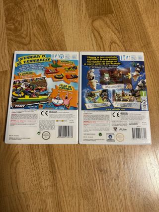 Juegos Wii: Bob Esponja y Raving Rabbids