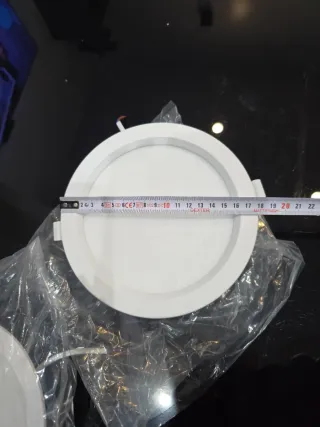 Pack 6 Focos LED Redondos para hueco de 15cm