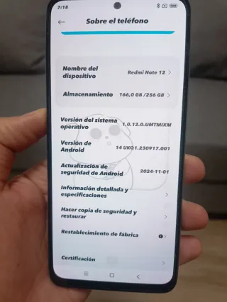Xiaomi redmi note 12 256GB