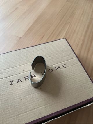 Servilleteros Zara Home Plateados (Set de 6)