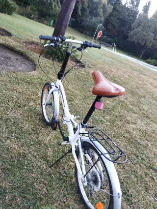 Bicicleta Plegable Blanca