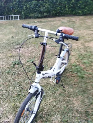 Bicicleta Plegable Blanca
