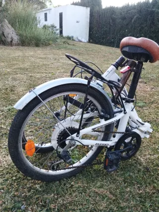 Bicicleta Plegable Blanca