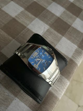 Reloj Lotus Cronógrafo Azul y Plateado