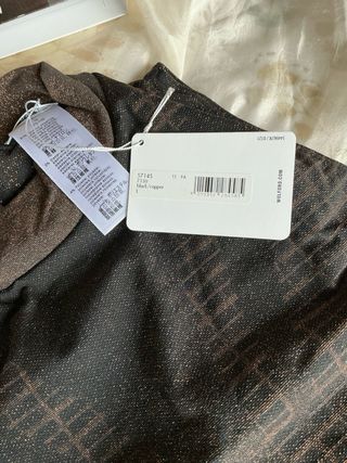 Top Wolford Lujo Marrón Dorado Talla L chic