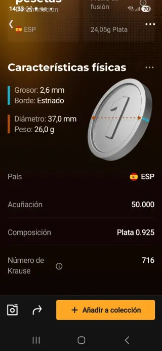 Moneda Por los G. Cent. de la Armada 1873