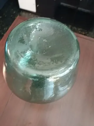 Damajuana Vidrio Soplado Vintage Verde 20L