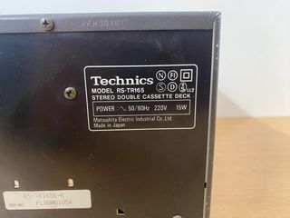 Platina Doble Cassette Technics RS-TR165 - LEER