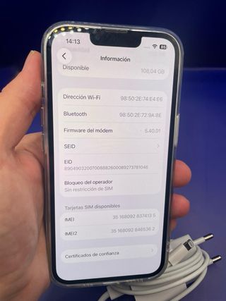 iPhone 13 128GB Azul - 100%