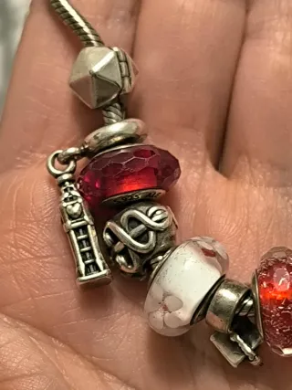 Pulsera Pandora Plata con Dijes