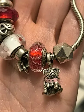 Pulsera Pandora Plata con Dijes