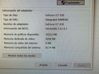Tarjeta Gráfica NVIDIA GT 630 2GB GDDR3